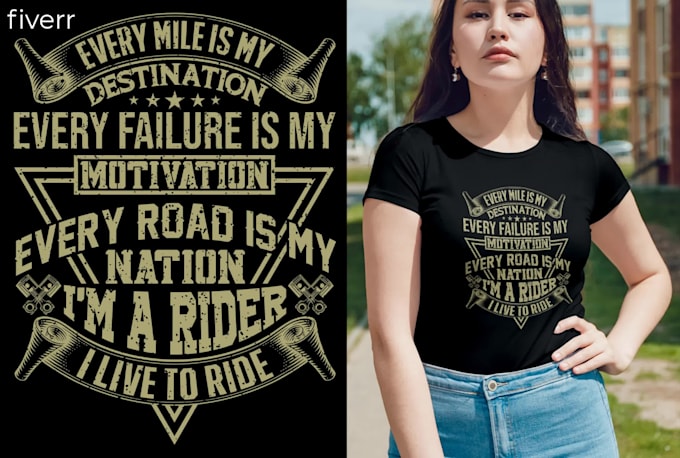 Create a unique typography t shirt and custom t shirt design by Tanvir ...