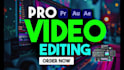 edit your vlogs, reels, podcast, travel and all type of video editing in 24 hrs