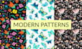 design unique seamless pattern, textile print, and packaging