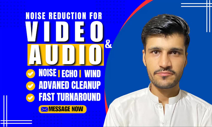 do noise reduction, audio clean up, fix and enhance audio in video