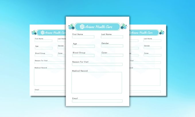 design medical form professionally