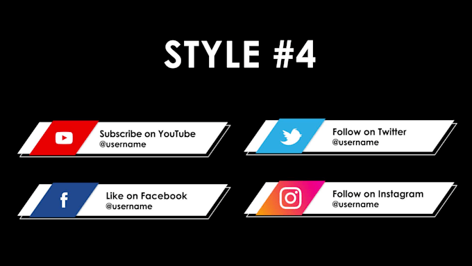 create social media lower third animation
