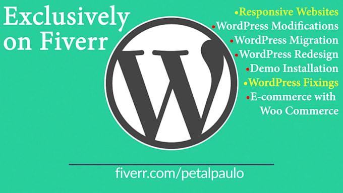 do website development, web design with wordpress