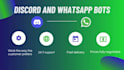 create a discord or whatsapp bot in python