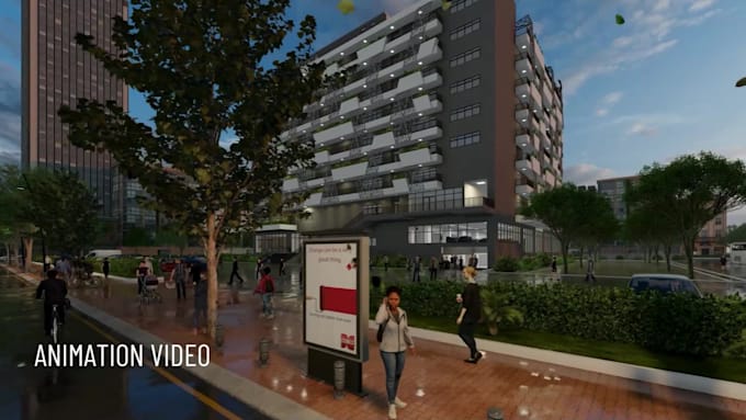 create 3d model and render animated video lively