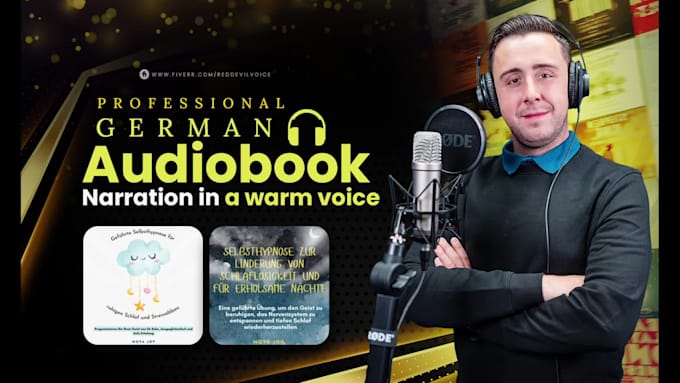 record an audiobook hoerbuch in german in a warm voice