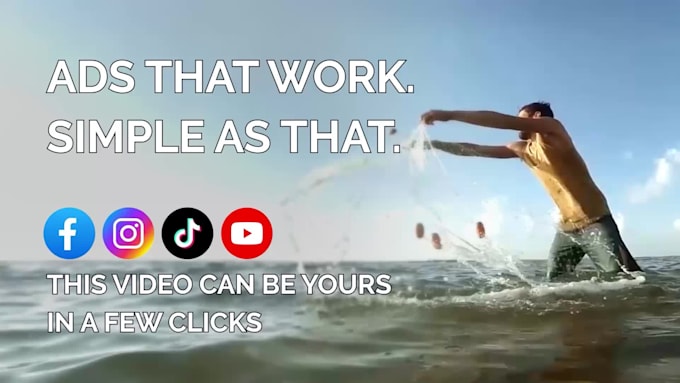 deliver this epic fisherman ad for tiktok reels and shorts