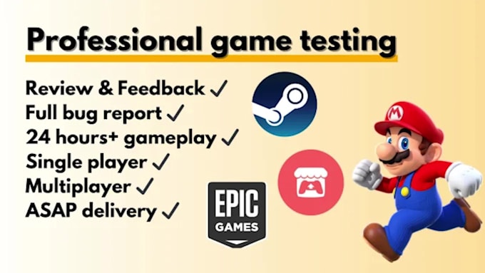 test and review your game fast