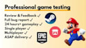 test and review your game fast