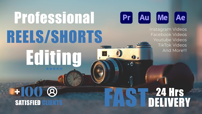 edit reels videos for you in 24 hour