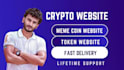 create crypto token website, coin or meme website