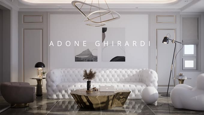 interior design your home, house, apartment with 3d rendering