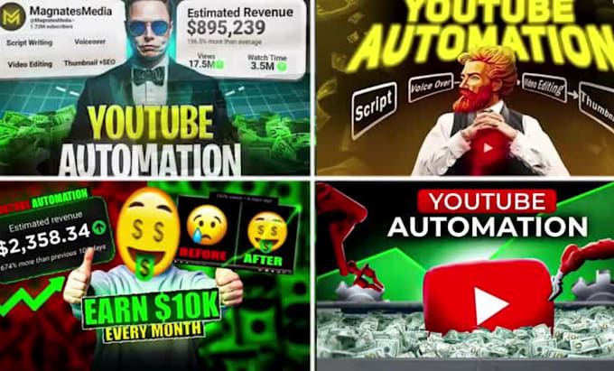 create educational faceless video, entertainment video, channel management
