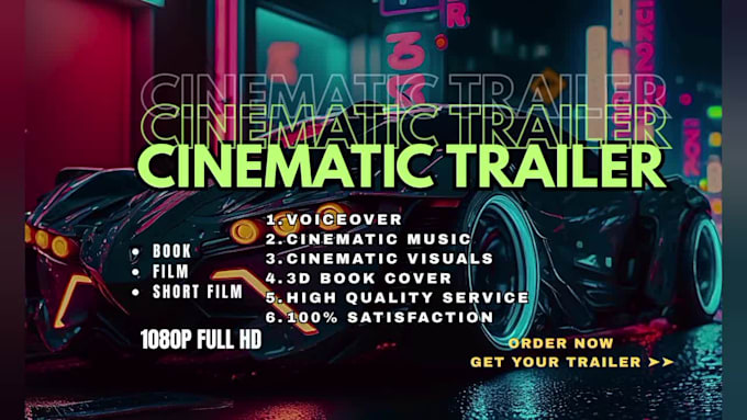 do epic cinematic trailer for your book ,film or promo