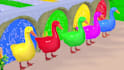 create 3d crossing fountain cartoon for kids paint animals