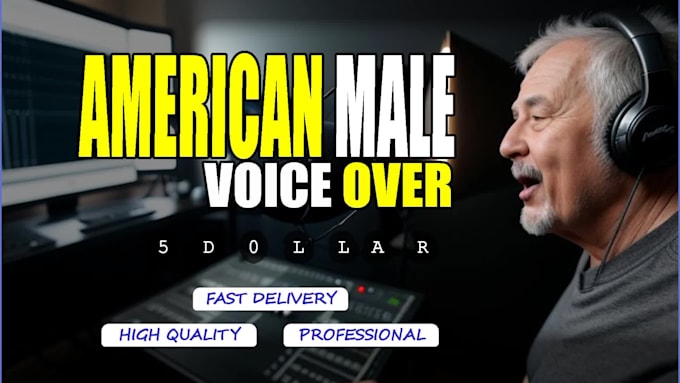 record an american male voice over
