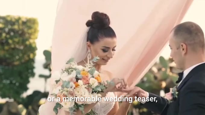edit cinematic wedding videos and romantic highlights