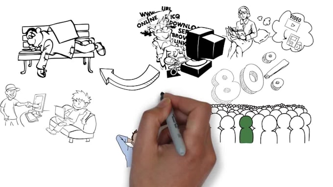 create an outstanding whiteboard animation video for you