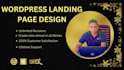 create responsive wordpress ,elementor landing page design