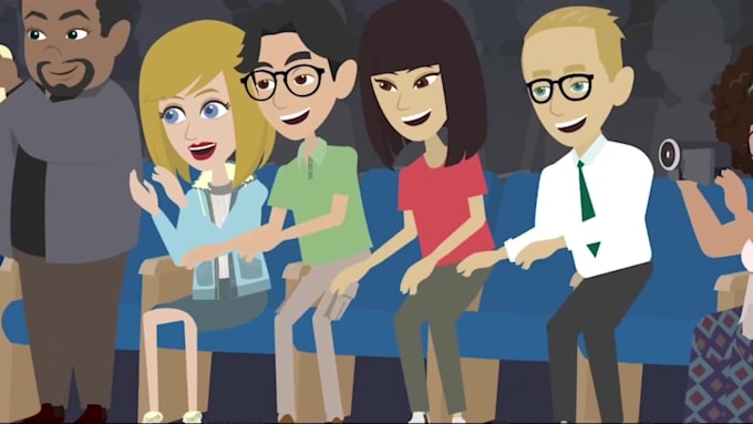 create 2d cartoons animated explainer videos