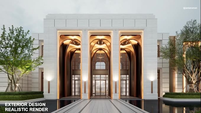 design and render 3d architectural model, interior, exterior