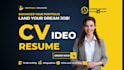 design motion graphics CV video resume or portfolio presentation video