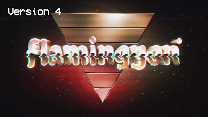 create a retro vhs logo opener