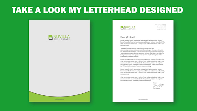design print ready editable letterhead