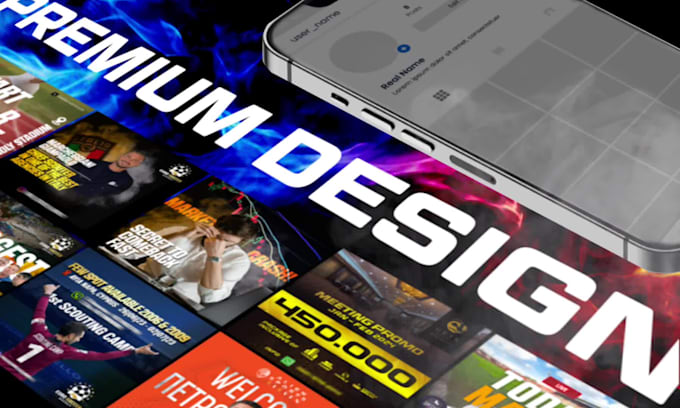 create premium quality instagram, meta, linked in, x, threads post and ads