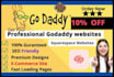 design or redesign  godaddy or wordpress website, godaddy builder