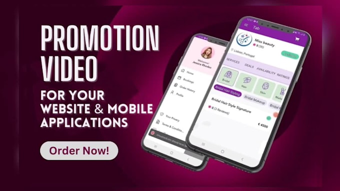 create modern mobile app promo video or app explainer video,