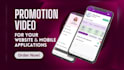 create modern mobile app promo video or app explainer video,