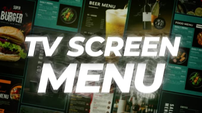 Design Static Tv Screen Menu Or Digital Menu Board Animated Menu By Design Static Tv Screen Menu Or Digital Menu Board Animated Menu By