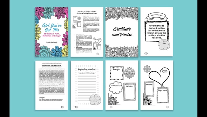 design and format customized journal, planners, and workbooks for KDP and etsy