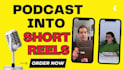 edit your podcast into engaging short form video clips