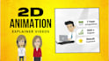 custom 2d animated explainer video or marketing video or saas explanations