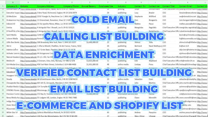build b2b lead generation, lead list and linkedin leads