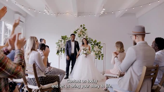 edit cinematic wedding highlight, trailer or full wedding film