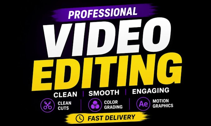 provide professional video editing within 24 hours