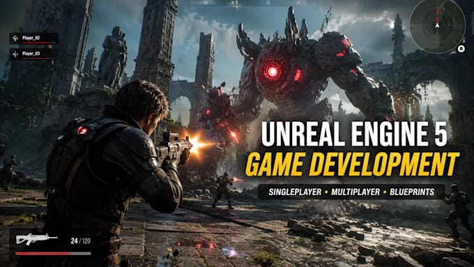 do unreal engine game development, develop unreal engine game, ue5 blueprints