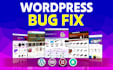 fix your wordpress website, wordpress bug fix
