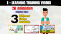 create animated explainer elearning course video and training video