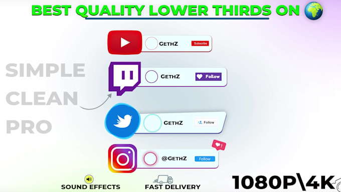 design your lower third animations with professional quality