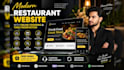 design restaurant website with online ordering system and table reservation