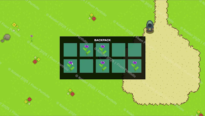 create unity 2d systems character controller, inventory, UI