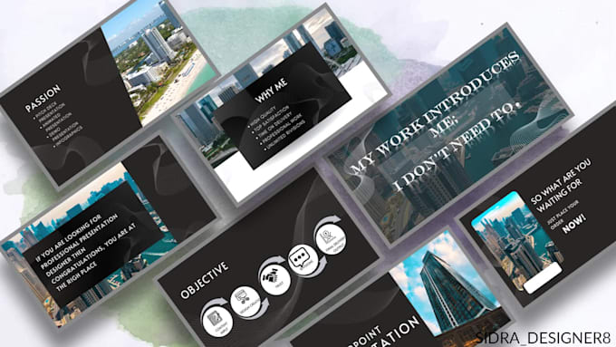 craft professional powerpoint slides with modern transition