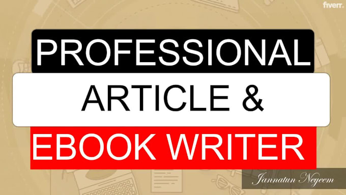 write your non fiction ebook as a ghostwriter