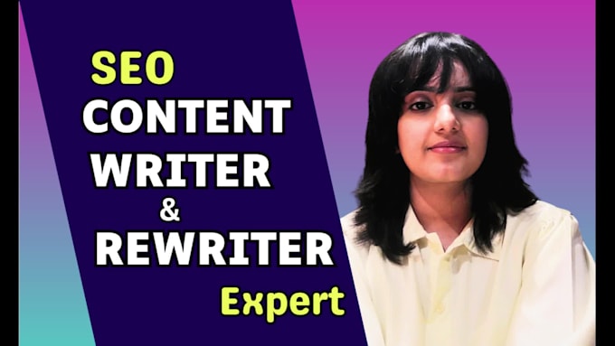 be an SEO content writer and rewriter