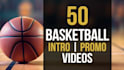 create 50 basketball logo intro promo videos