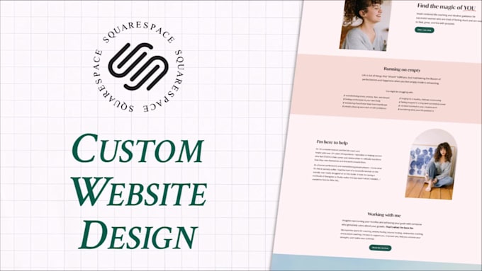 create or redesign beautiful, personalized squarespace website